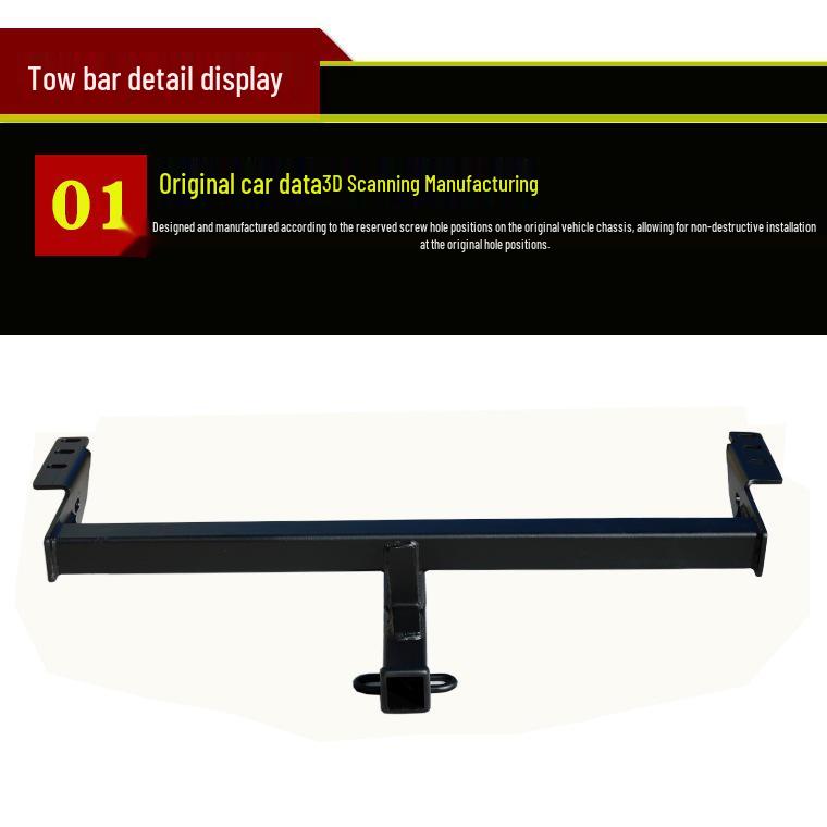 Foton Tunland Pickup Tow Bar and Rear Tow Hook Assembly