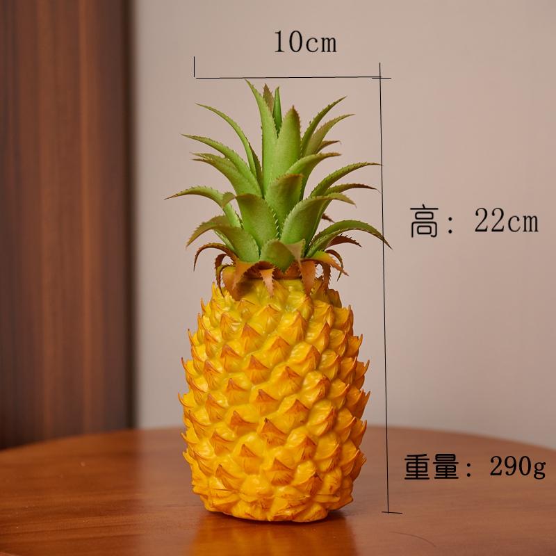 Decoration Display  Artiifical Pineapple  Fruit Model High Simulation Fake Pineapple Photography Props Ornament