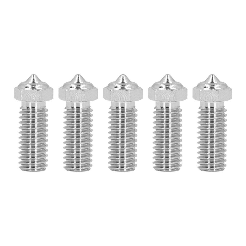 5Pcs 3D Printer Nozzles Set Cr Zr Cu 0.4mm 1.75mm Copper Tip Nozzle for QIDI X Maximum3 X Smart3 X P