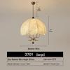 Retro American Wabi-Sabi Chandelier: French Vintage Wood & Fabric Lighting for Bar, Bedroom, or Closet