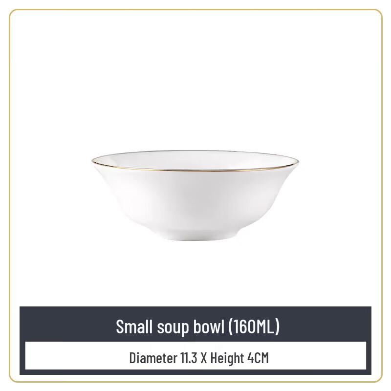 Five-Star Hotel White Porcelain Dinner Plate