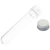 10pcs Plastic Test Tube Transparent 45ml Science Tubes with Aluminum Cover 25×140mm Burette Scientific Experiments