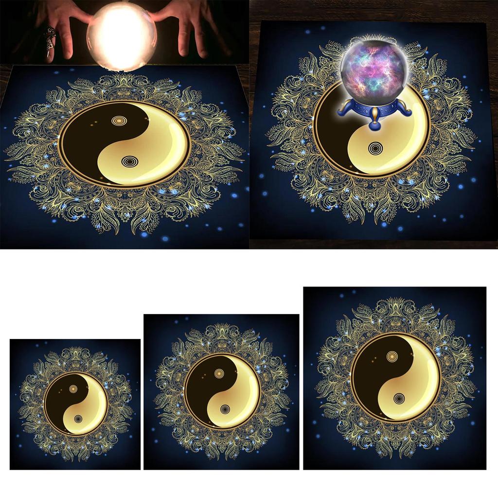 Divinations-Tischdecke TaiChi-Muster Astrologie Tarotkarten Tischdecke Altartuch Divinations Brettspiel Zubehör