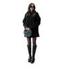 Autumn 2025 Women's Long Sleeve Sweater Dress: Casual, Loose-Fit Round Neck with Skirt