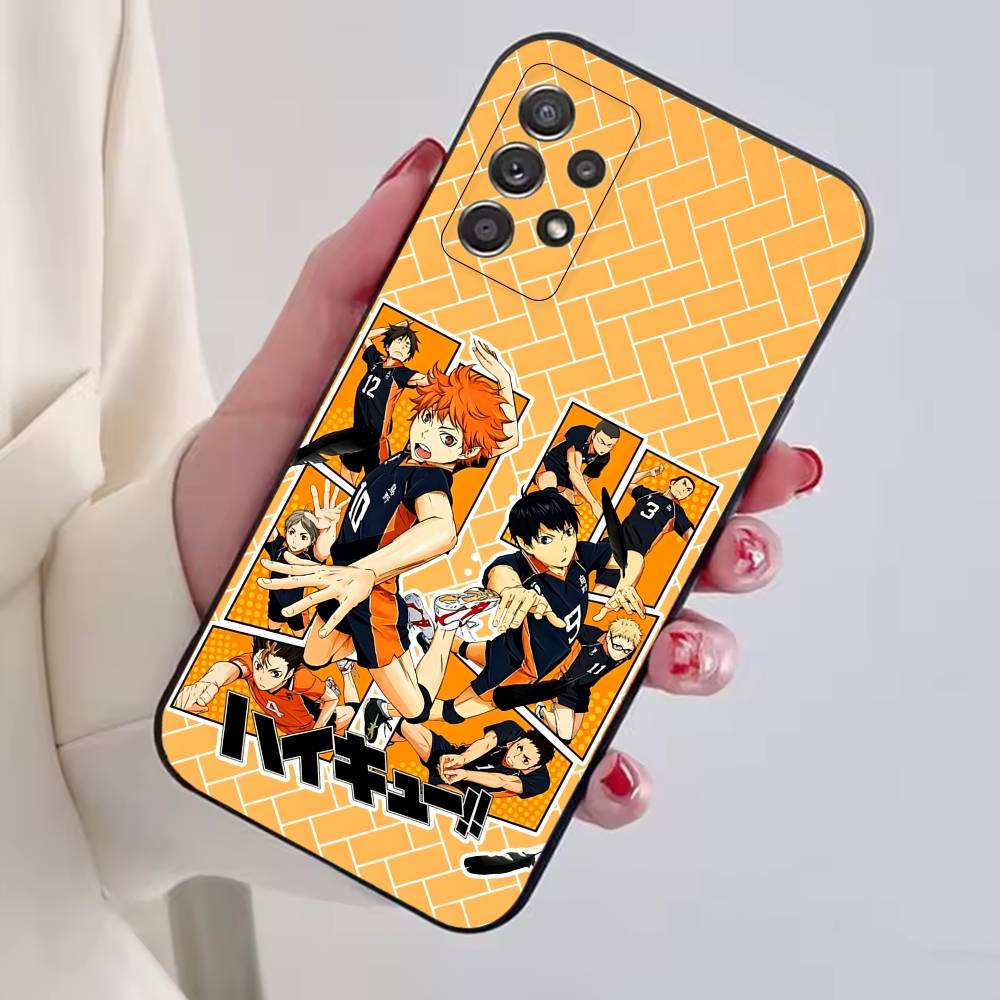 Anime H-HaiKyuu cool Phone Case For Samsung S25,S24,S21,S22,S23,S30,Ultra,S20,Plus,Fe,Lite,Note,10,Black Cover