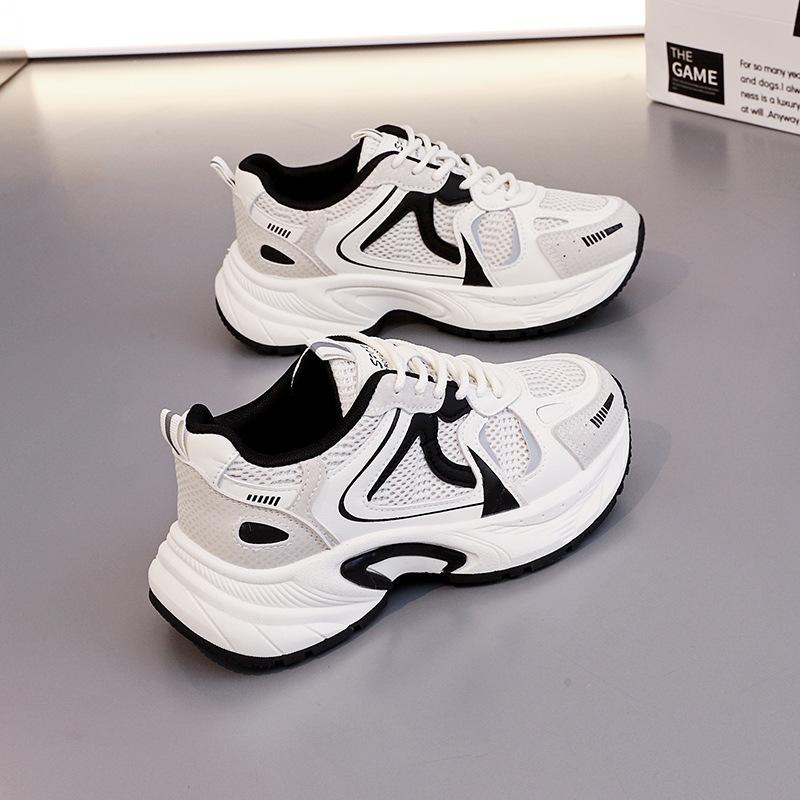 Platform dad shoes women's 2025 new spring and autumn height increase versatile popular casual sports shoes children's tide 2112
