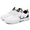 Summer new low-top color matching sports board shoes leather lace-up youth outdoor casual shoes