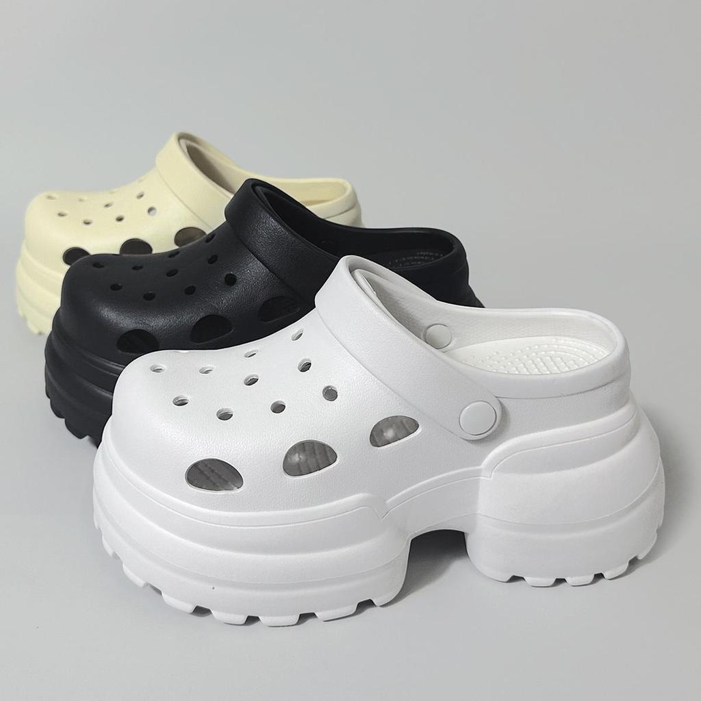 Summer DIY Thick Sole Garden & Beach Sandals with Eva High Heel & Convertible Design