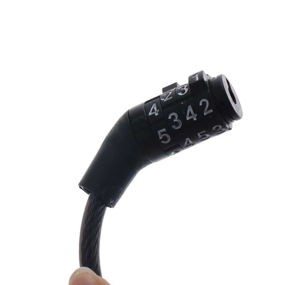 Anti-theft Bike Lock 4 Digit Code Bike Cable Lock Bike Parts Password Bicycle Locks  Scooter