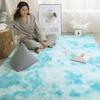 Modern Luxury Plush Tie Dye Fluffy Carpet Soft Rainbow Shaggy for Living Room High Pile Machine Made 1 Piece MOQ Hot Sale