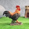 Rustic Farmhouse Rooster Hen With Three Chicks Garden Decor Resin Figurine Outdoor Yard Ornament
