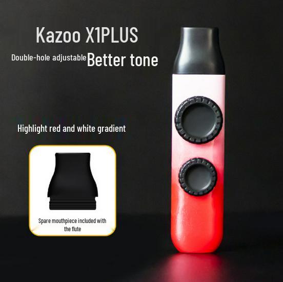 Gradient Color Double Hole Kazoo with Double Membrane - High Low Tone Kazoo Instrument