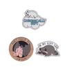 2-6pcs/set Cute Animal Enamel Pins Curious Monkey Golden Retriever Chubby Cat Crow Brooches Lapel Badge Jewelry Gifts For Friend