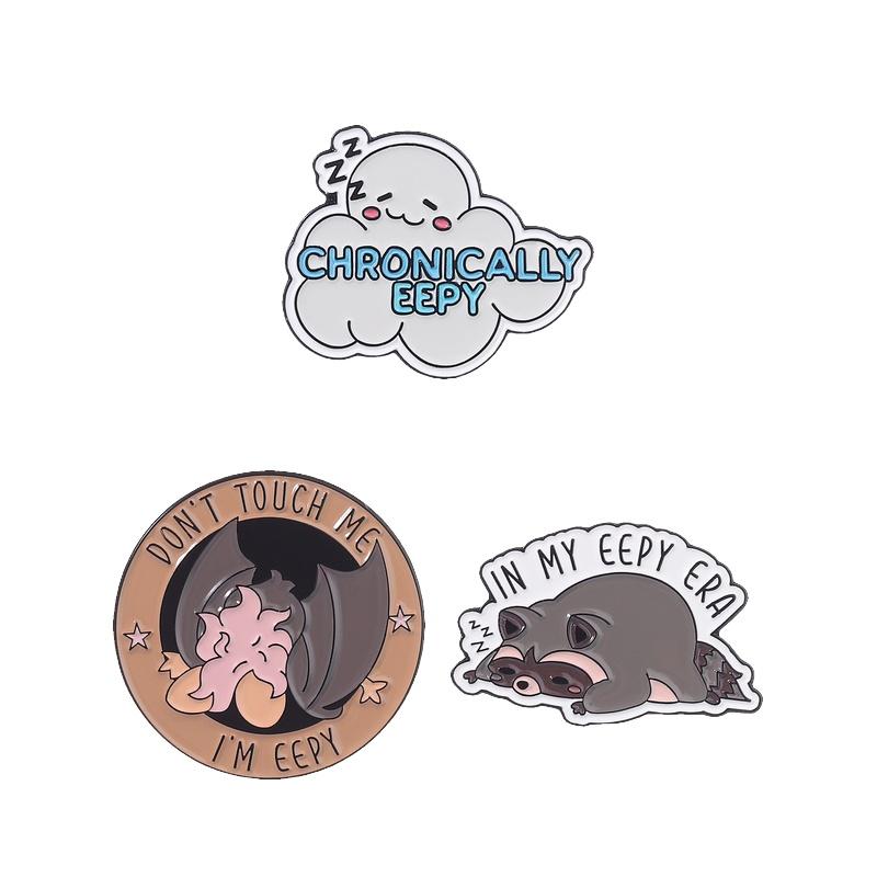2-6pcs/set Cute Animal Enamel Pins Curious Monkey Golden Retriever Chubby Cat Crow Brooches Lapel Badge Jewelry Gifts For Friend