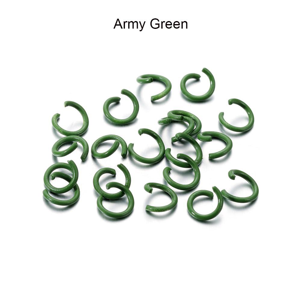 100Pcs/Lot 1.2x8mm Colorful Metal Open Jump Rings Split Jump Ring Connector for DIY Jewelry Making Findings Accessories Supplies
