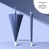Windproof Solid Color 24-Rib Automatic Business Umbrella - Long Handle Sun and Rain Shield, Ideal for Gifting.