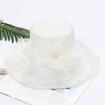 Damen Kentucky Derby Kirchenhut Kleid Fascinator Braut Organza Teeparty Hochzeitshut
