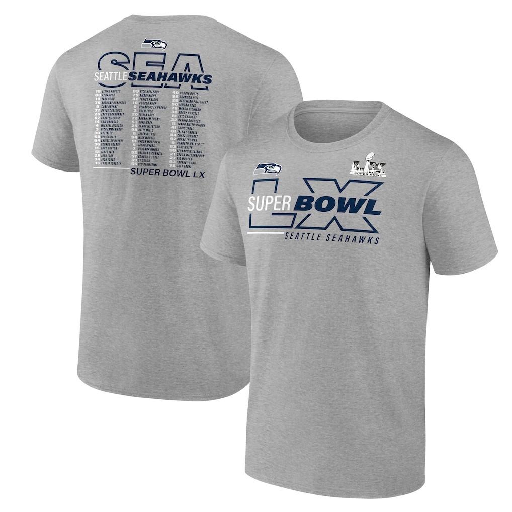 New!! Seattle Seahawk Football Team Roster 2026 T-shirt All Size XXL