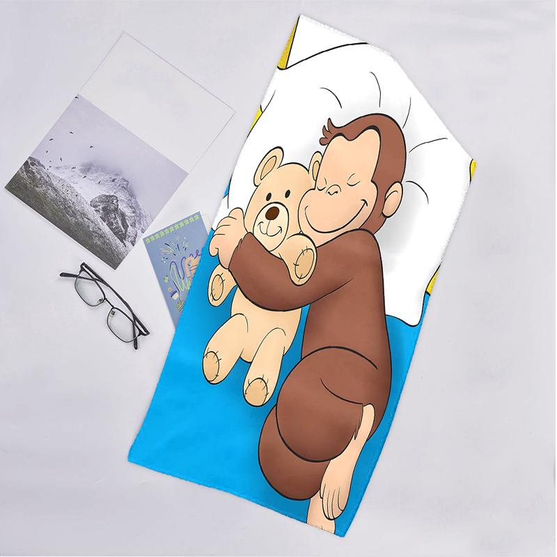 Curious George Fashion Beach Towel: Ideal for Summer Adventures Soft, absorbent and quick drying suitable for swimming and bathing