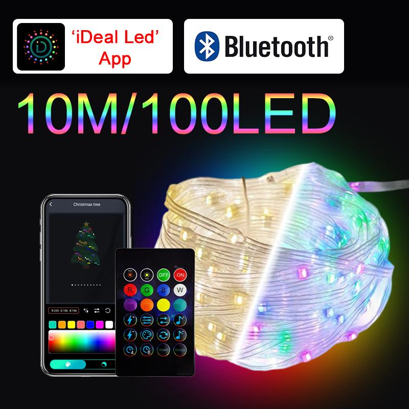 USB fairy lights Bluetooth LED string APP remote control RGBIC party Christmas lights wedding decoration atmosphere lights