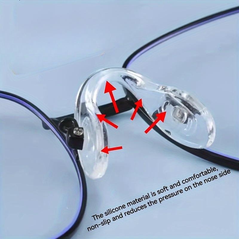 10pcs U-Shaped Silicone Nose Pads for Glasses - Comfortable, Reduces Indentation, and Fits Most Glasses
