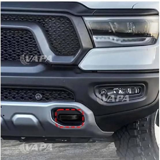 Exterior Car Front Bumper Tow Hook Protective Cover Tow Hook TPE Cover Fit for Dodge RAM TRX 2018 Up Car Accessories