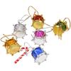 Christmas Tree Ornaments Etched Drum Decorations Cohesive Holiday Display