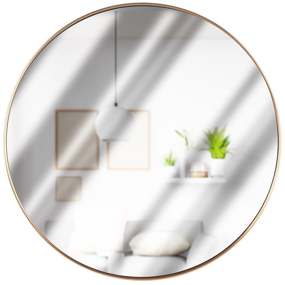 Gold Round Wall Mirror 50 Cm