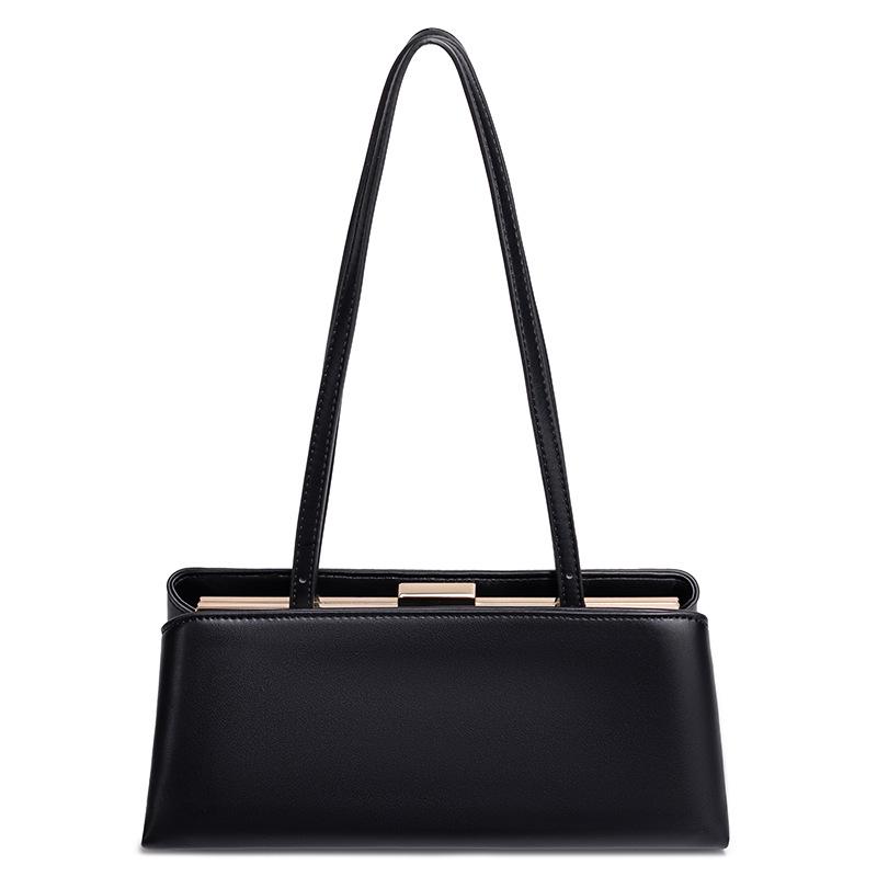 Women's Retro Minimalist Underarm Baguette Bag: Trendy Korean-Style Handbag