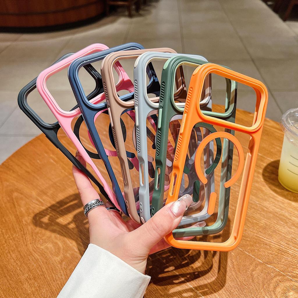 iPhone 17 PRO MAX Cool Drop-Proof Magnetic Phone Case with Apple 16 Anti-Slip Strips and iPhone 15 Hard Protective Shell