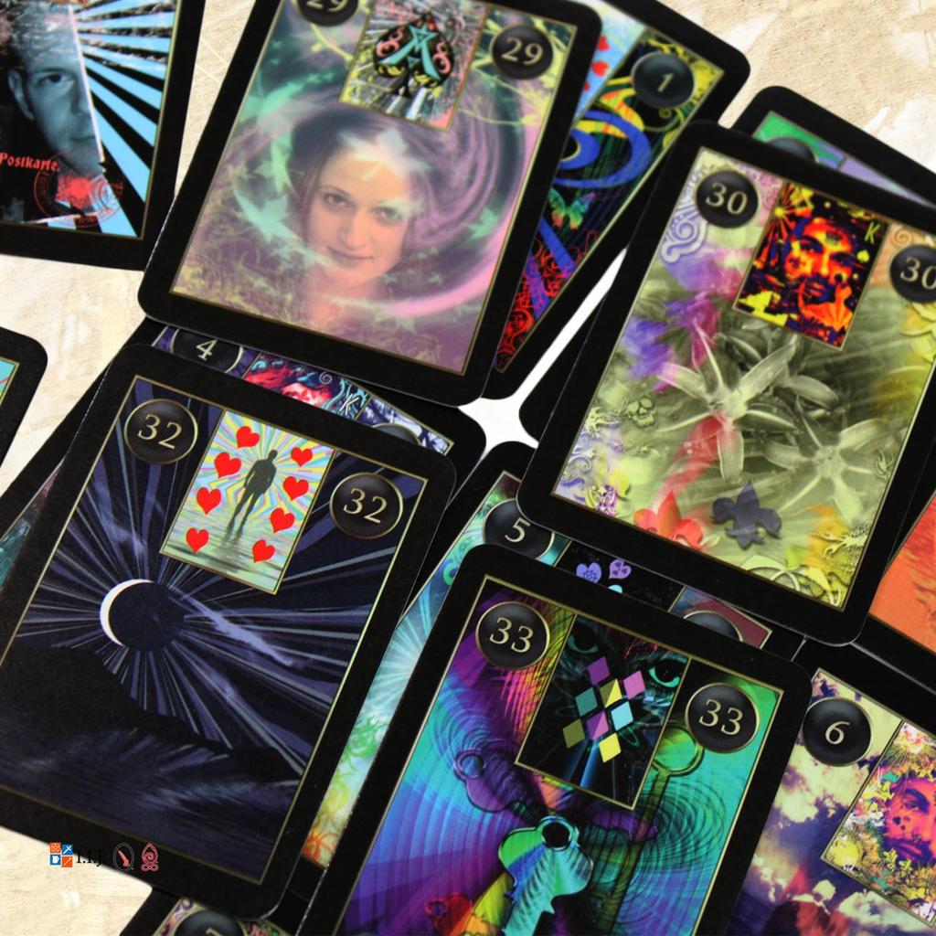 I.I.J Lenormand Cards, Lenormand Cartomancy Oracle Cards, Fortune Telling, with Japanese Instructions, Authentic