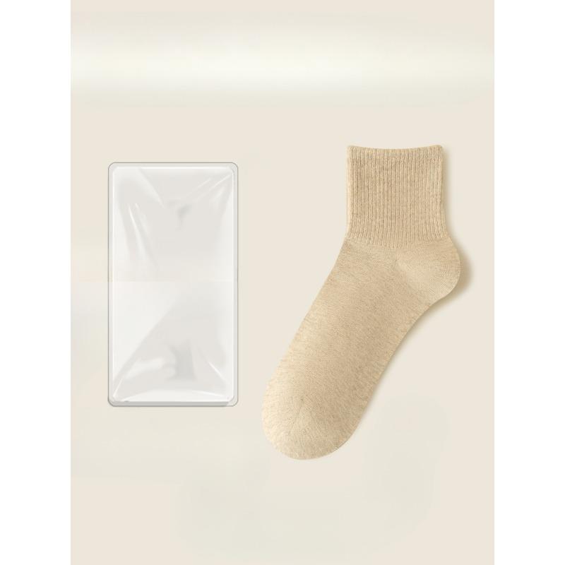 Men Winter New Style All Purpose Warm Solid Color Anti Pilling Sweat Absorbing Sports Cotton Socks