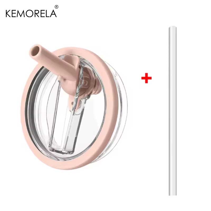 40oz Flip Straw Leak Proof Lid for 2.0 Tumbler Lid Replacement for Car Cup Accessories Straw Cover Cleaning Brush with Straw