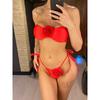 14 Colors 3D Flowers Bandeau High Cut Bikini Female Swimsuit Women Swimwear Two-pieces Bikini Set Bather Bathing Suit Swim K5265