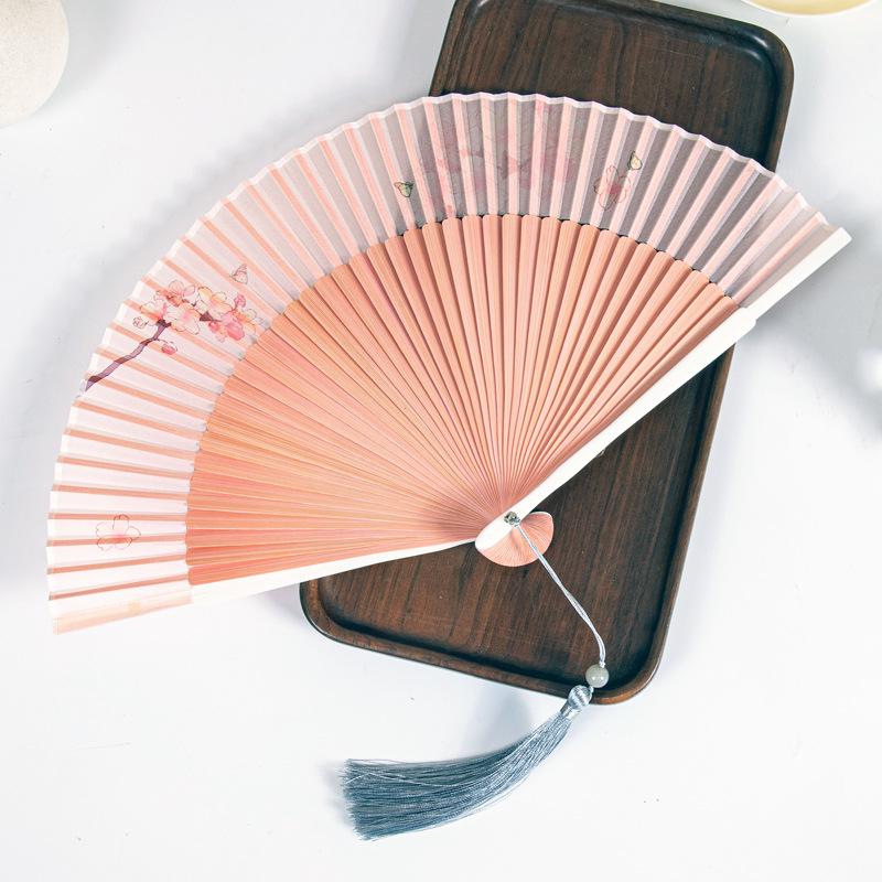 Gradient Cheongsam Style Hanfu Dance Folding Fan