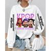 Women's Casual Anime KPop Demon Hunters Printed Pullover Sweatshirts Design Long Sleeved Round Neck Autumn