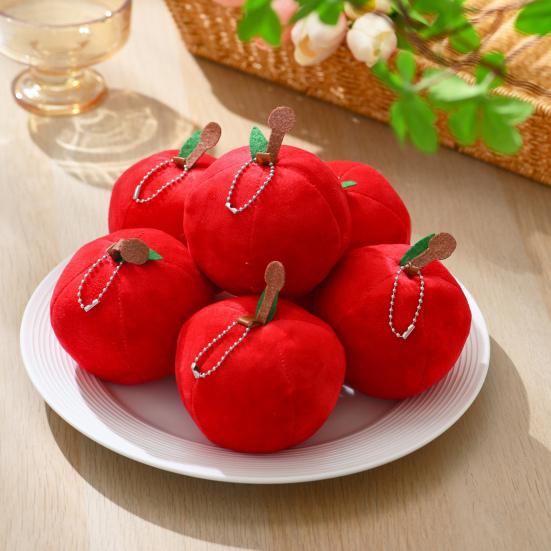 Red Green Fruit Plush Toy Soft Stuffed Doll Education Room Decoration Ornament Stress Relief Doll Christmas Eve Gift
