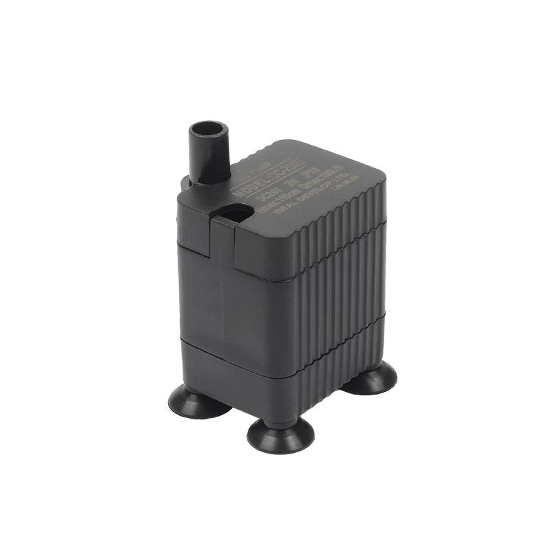 Бесшумный мини-насос без щеток для туалетов и аквариумов DC-200D, DC5V, 2.5W, 1.2M чёрный