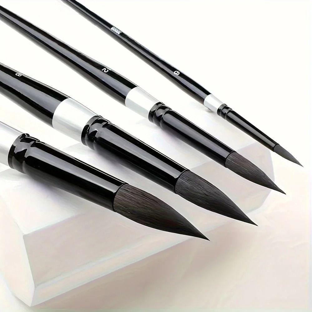 7Pcs/Set Beginner Artist Kit Gouache Painting Pen Round/Pointed Tips Paint Brushes Set  Art Class
