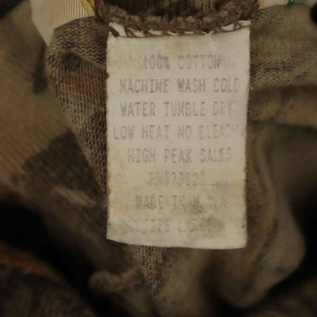 RED HEAD 90s Made in USA Old Realtree Pattern Long sleeve mock turtleneck T-shirt Men's Used