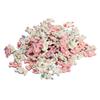80Pcs Craft Buttons Sturdy Wood Bunny Style Assorted Colors Smoothing Light Wooden Buttons for Sewing DIY Decoration