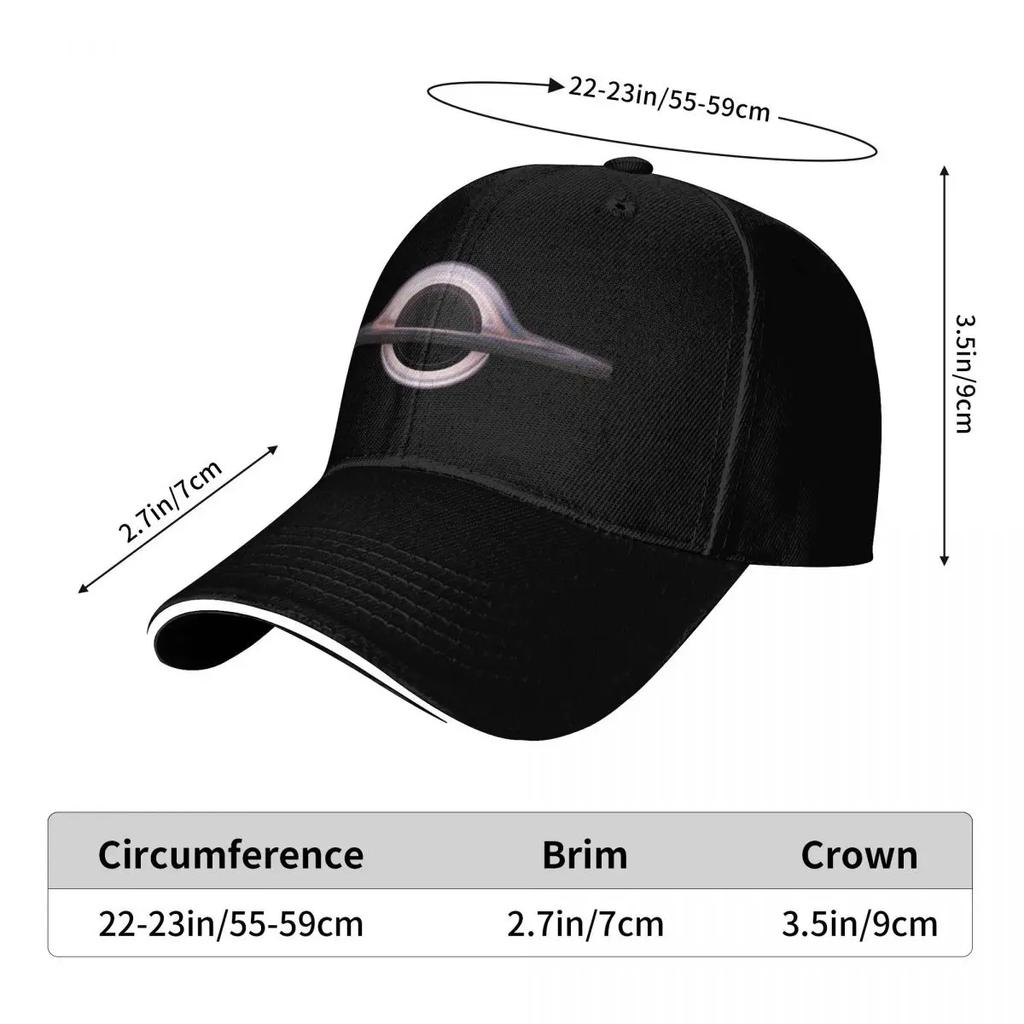Black Hole Baseball Cap Streetwear Luxury  Fashionable |-F-| Woman Men's