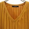 JOURNAL STANDARD No sleeve Pleated V-neck knit Camel Women Used