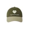 EMIS HEART WAPPEN TONE ON TONE BALL CAP-KHAKI