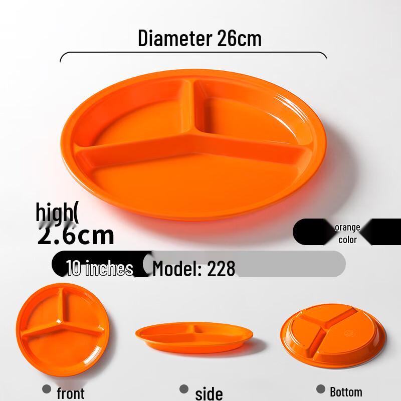 Melamine Compartment Lunch Tray