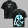 T-shirt Anime Ghost in The Shell Vintage Lavata Y2k T-shirt Uomo Donna Abbigliamento Estivo Oversize Manica Corta Cotone Magliette Top