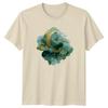Crescent Moon Watercolor Celestial Starry TShirt Boho Mystical Birthday