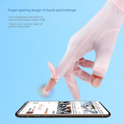 New Polyamide UV Protection Gloves Breathable Elastic Short Gloves Sun Protection Sun Protection Gloves Women