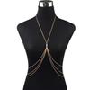 Simple Sexy Chest Chain Bikini Belly Chains for Women Cross Waist Chains Female Body Suit Girl Fashion Beach  Jewelry