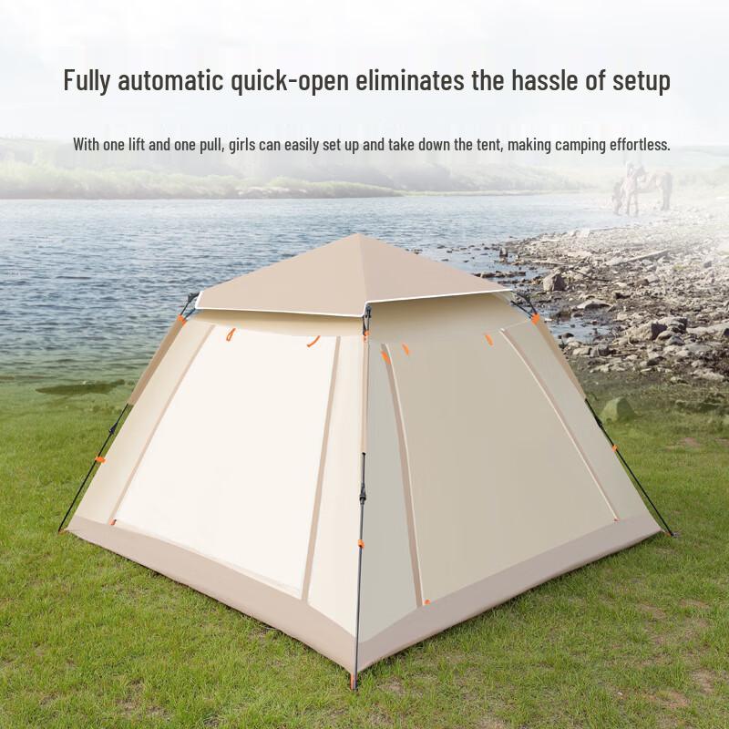 OEING Automatic Thickened Outdoor Camping Tent with Mat